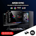 Pikkukuva 4 / 5: ATX ARGB -emolevy emolevy, 28 RGB osoitteellisesti osoitettavaa 5V 3Pin emolevyn Aura Sync, Ligh