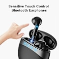 Miniatyrbilde 2 av 5: TWS Bluetooth 5.0 Ørepropper Trådløse Hodetelefoner Stereo Øretelefon For Android iPhone (Svart)