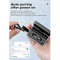 Miniatyrbild 5 av 5: True Wireless Hörlurar Bluetooth 5.0 Vattentätt Headset Hörlurar Med Mic Fodral (Svart)