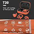 Pikkukuva 3 / 5: T20 TWS Bluetooth Langattomat IPX6 Urheilukuulokkeet (Vaaleanpunainen)