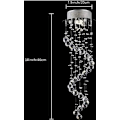 Miniatyrbilde 2 av 4: Moderne LED-lysekroner i taket Spiral Ball Raindrop K9 Crys