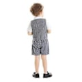 Pikkukuva 2 / 5: Lasten puku, raidallinen liivi, lyhythihainen paita, rennot shortsit, kolmiosainen setti (80CM)