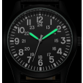 Miniatyrbillede 3 af 4: (sort) Herreur Armbåndsure Vandtæt Design Analog Kronograf Lysende Skive Kalender Mode