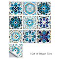 Miniatyrbilde 4 av 5: 10 stk. Mandala selvklebende fliser klistremerker 10 x 10 cm St