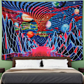 Miniatyrbilde 2 av 5: Fjellplanet Tornado Wave Tapestry