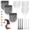 Miniatyrbild 2 av 3: 1 Set Tomte Tillbehör Tomteskägg Flätor Jul Träkulor Hantverksmaterial