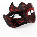 Miniatyrbilde 3 av 5: (Rød)Venetiansk maske, Maskerade, Venetiansk maske for cosplay, karneval, karneval, temafest, for menn