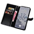 Miniatyrbillede 2 af 5: IDEWEI Til Asus Zenfone 10 5G Wallet Telefonetui Krokodillelæder Telefoncover