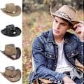 Miniatyrbillede 2 af 5: Blød Cowboyhat i Filt med Tilspidset Front, Egnet til Mænd og Kvinder, Unisex, Festival, Ferie, Nytårsgave, Camel (Camel)