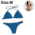 Miniatyrbillede 2 af 5: Dame Bikini Badedragt Trekantet Snøre Halter To Delt Badedragtsæt