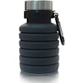 Pikkukuva 1 / 5: (B)500ml kokoontaitettava silikoninen vesipullo matkustamiseen, retkeilyyn, piknikille, kuntosalille