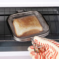 Miniatyrbillede 3 af 5: Sandwichklemme 304 rustfrit stål toast brød bagning net bagning b