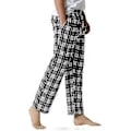 Miniatyrbillede 3 af 5: Herreternet Bomulds Pyjamasbukser/YY(2XL Sort Hvid)