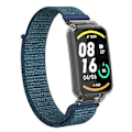 Miniatyrbillede 3 af 5: PC-etui + Nylon Loop-rem til Xiaomi Mi Band 7 Pro (Mørkegrå)