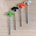 Miniatyrbilde 3 av 5: Sekskant Hode Forlengede Gjengede Plugger Solid Ergonomisk Håndtak Teltspiker Campingtilbehør (4 stk Grønn)