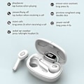 Pikkukuva 2 / 3: Bluetooth-nappikuulokkeet TWS langattomat kuulokkeet 5.0 melua vaimentava vedenpitävä headset (valkoinen)