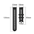 Pikkukuva 4 / 5: Garmin Forerunner 158 / 55:lle tarkoitettu twill-silikoniranneke (Vaaleanpunainen)
