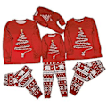 Miniatyrbilde 3 av 5: Julepyjamas Xmas Pjs Sett Familie Matchende Fest Pyjamas Soveklær Antrekk (Mamma-S)