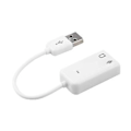 Pikkukuva 5 / 5: USB 2.0 - 3,5 mm:n mikrofonikuulokeliitäntä Stereo Kuulokemikrofoni 3D-äänikortti Audio-sovitin ( )