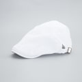 Miniatyrbillede 4 af 4: Hvid, justerbar retro baret, åndbar flad hat til mænd, solbeskyttelse