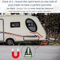 Miniatyrbillede 2 af 5: Magnetisk T-formet vaterpas, lille praktisk campingvognsvaterpas