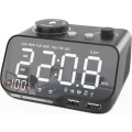 Miniatyrbild 1 av 5: Väckarklockradio med Bluetooth-högtalare 0-100 % dimmer digital Mi