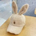Miniatyrbilde 4 av 5: (54—59cm) Casual Søt Kaninøre Baseball Cap Høst Vinter Ansikt
