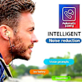 Miniatyrbilde 2 av 2: Trådløse Bluetooth 5.0 hodetelefoner for iPhone Samsung Android (Blå)