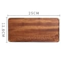 Miniatyrbilde 2 av 5: Rektangulært serveringsbrett i tre, matfat, fruktfat, tebrett, snacks, matoppbevaringsfat, serveringsbordplate for (S)