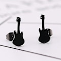 Miniatyrbild 3 av 5: SMJEL Punk Örhängen 2019 Rostfritt Stål Gitarr Måne Stjärna Flygplan Tand Flasköppnare Statement Street Örhängen För Män Kvinnor