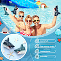 Miniatyrbild 3 av 5: Handdockor 2-pack Realistiska Djur Haj Handdockor Mjuka