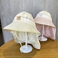 Pikkukuva 5 / 5: Vauvan kalastajan hattu ulkokäyttöön, ohut lierihattu niskasuojalla, aurinkosuojattu Panama-hattu pojille ja tytöille, unisex-aurinkohattu (vaaleanpunainen pupu)