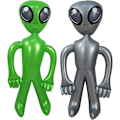 Miniatyrbilde 1 av 5: 2 stk Alien Ballonger Grønn Oppblåsbar Alien Jumbo Alien Blås Opp Til