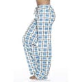 Pikkukuva 2 / 4: Naisten pyjamahousut taskuilla, pehmeät flanelliruudullinen pyjamahousut Z (XL sininen)