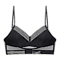 Miniatyrbillede 1 af 4: Trådløs bh med lav ryg, spids bh, push-up bh, backless bh, dyb V usynlig bh med lav ryg (XL Sort)