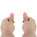 Miniatyrbilde 2 av 2: Triks Tommeltupp Lys Tommeltupp Leke Super Lys Blinkende Fingerlampe (Tilfeldig Farge)