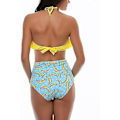 Miniatyrbild 3 av 4: Flickbaddräkt Tvådelad Bikini Set Volang Falbala Badkläder Baddräkter-e( Banan)