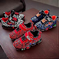 Miniatyrbillede 3 af 3: Børnesportsko Spiderman Lysende Sneakers Børn Led Lysende Sko Til Drenge (26 Sort)
