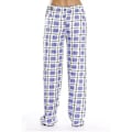 Pikkukuva 2 / 3: Naisten pyjamahousut taskuilla, pehmeät flanelliruudullinen pyjamahousut (M violetti)