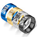 Miniatyrbillede 1 af 5: Rustfrit Stål Ringe til Mænd Bryllupsring Cool Enkel Bånd 8MM W*