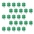 Miniatyrbild 3 av 3: 50 st Berlocker Hängen DIY Berlocker Fräscha Shamrock Berlock Smyckesmaterial