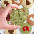 Miniatyrbilde 5 av 5: Julekakeformersett, 9 stk 3D Plastjulestempler, Linzer Juleformer, Kakeformer til Julefestforsyninger og Dekorasjoner