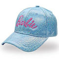 Pikkukuva 2 / 2: Naisten ja tyttöjen Barbie-laser-baseball-lippis kesä-syksy vaaleanpunainen kirjainbrodeerattu säädettävä snapback-lippis (sininen)
