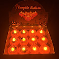 Miniatyrbillede 5 af 5: 12 stk. batteridrevne LED-lys i form af græskar til Halloween