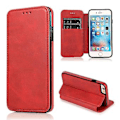 Miniatyrbillede 1 af 5: PU Læder Etui Folio Til Iphone 6p/6sp, Business Stil, Pengepung Funktion, Fald Beskyttelse, Stativ Funktion, Holdbar (Rød)