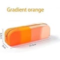 Miniatyrbillede 2 af 5: 1 stk. Silikone Penalhus, Bærbart Vandtæt Penalhus Gradient farveOrange (Orange)