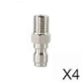 Miniatyrbilde 3 av 5: 4x Høytrykksvasker Adapter Hann Rustfritt Stål Adapter Kobling