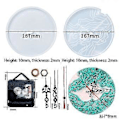 Miniatyrbillede 2 af 5: DIY Ø-Resin Silikonform Vægur Epoxy Resin Form Håndlavet Resin Silikonform Sæt til Opholdsstue Hængende Pynt (Sæt 3)