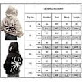 Miniatyrbillede 2 af 2: Herre Dame High Street Retro Løs Hip Hop Punk Edderkop Print Hættetrøje Hættetrøje Sweatshirt Toppe -NMAOV(XL Sort)