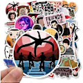 Miniatyrbilde 2 av 5: Klistremerker Dekal, Vanntette Vinylklistremerker Pakke for Bumper, Laptop, Skateboard, Vannflaske, Bagasje, Telefon, Graffiti Klistremerker for Voksne 50 stk